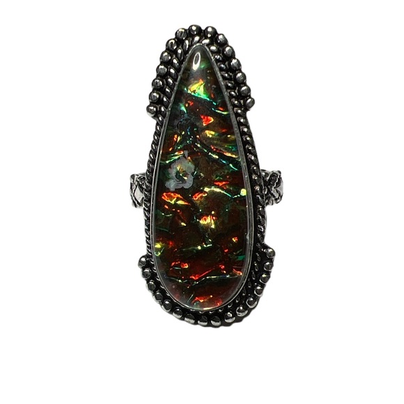 Ammolite Ring - Picture 1 of 4